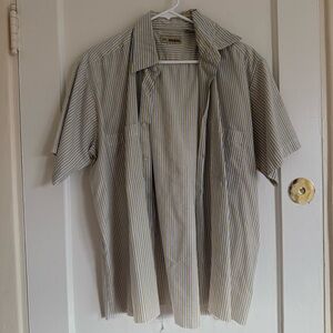 Men's Striped Shirt - Blue and White and yellow